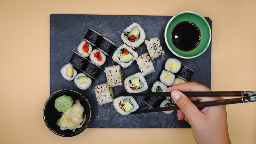 Vegano Sushiplatte- Sushitaxi Göttingen - Lieferservice für asiatisches Essen in Göttingen & Rosdorf