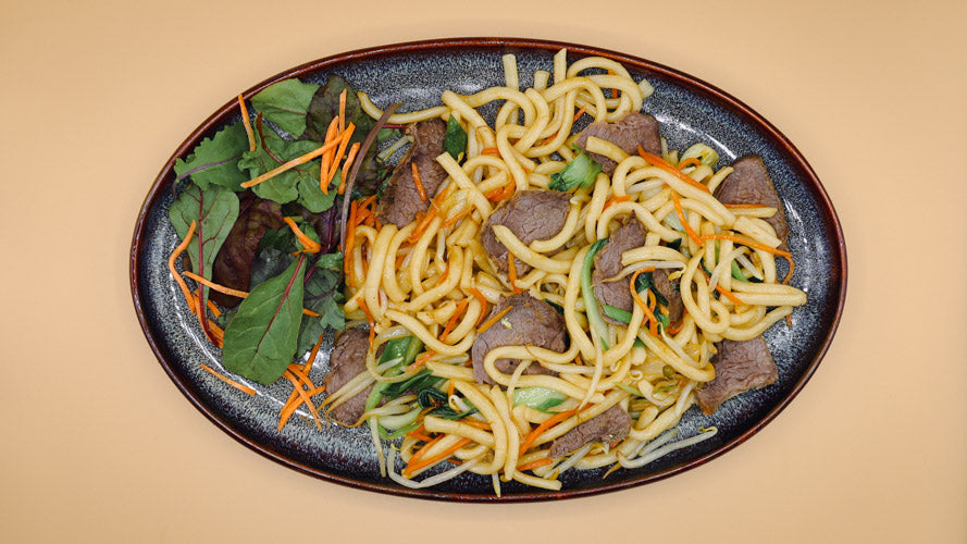 Udon Noodles Beef - Sushitaxi Göttingen - Lieferservice für asiatisches Essen in Göttingen & Rosdorf