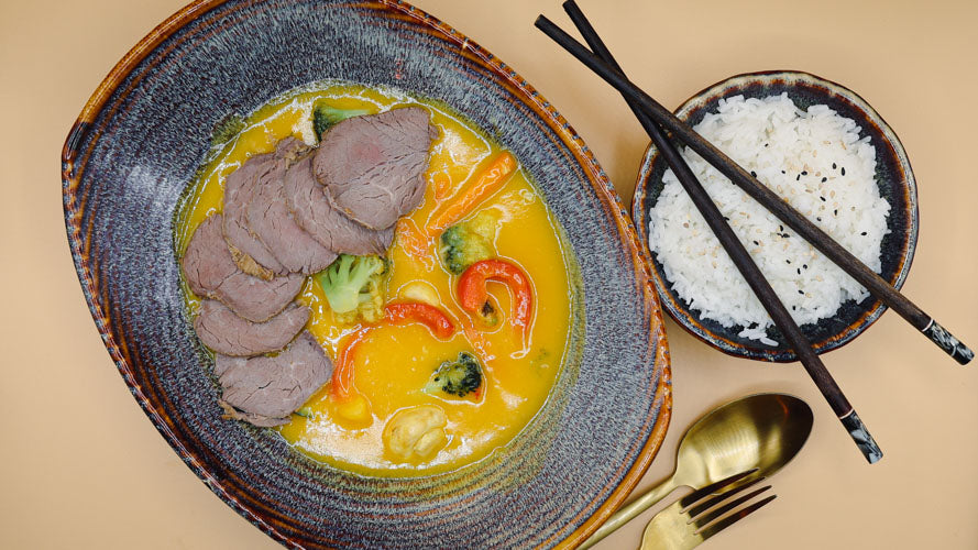Mango Curry Beef- Sushitaxi Göttingen - Lieferservice für asiatisches Essen in Göttingen & Rosdorf